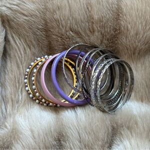 Mixed Bangle Bracelet Set